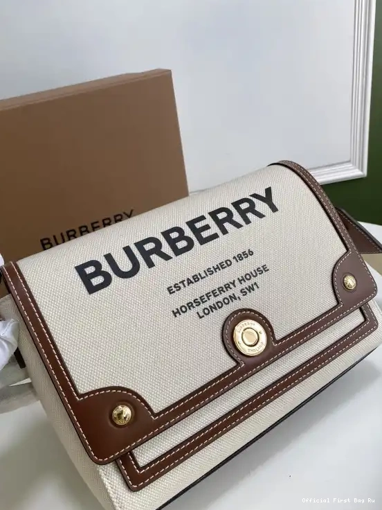 Official First Bag Ru BURBERRY Crossbody Note Bag-25-8.5-18cm 0504